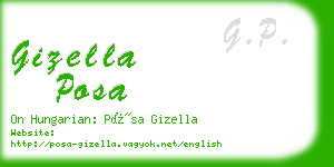 gizella posa business card